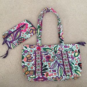 Vera Bradley small tote and wallet set